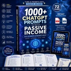 1000+ ChatGPT Prompts to Build Passive Income _ AI Prompt Bundle _ ChatGPT Business Guide _ Digital Income eBook PDF