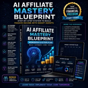 AI Affiliate Mastery Blueprint | Passive Income Affiliate Marketing Workbook | AI Affiliate Strategy Guide PDF