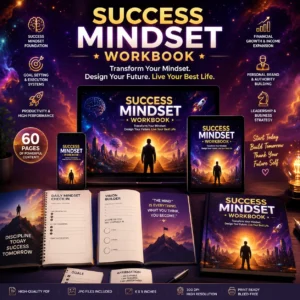 Success Mindset Workbook | Personal Growth Planner | Self Improvement Guide PDF | Productivity & Leadership Digital